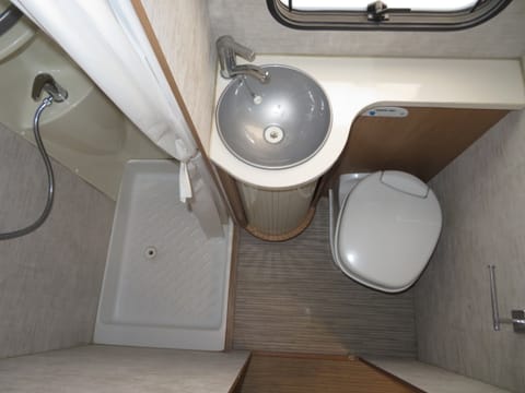 Separate toilet - shower