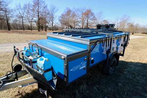 Meet "Blue" - Our 2022 Inflatable Pop-Up Adventure Camper from Opus Towable trailer in Lees Summit