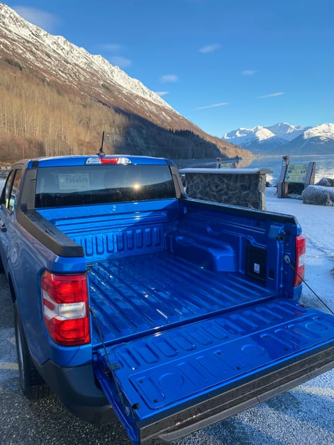 '22 Cobalt Blue Ford Maverick with Rooftop Tent and Full Camping Setup Drivable vehicle in Spenard