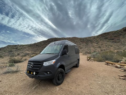 2022 Mercedes Sprinter 4x4 High Roof Boondocking Camper Unlimited Miles Drivable vehicle in Abbott Loop