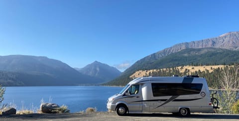 North edge of Wallowa Lake, near Chief Joseph memorial.