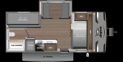 Fit up to 6 people, including 4 adults and 2 kids. The large fridge and freezer allow for standard sized items [bring the gal of milk, not the 1/2].