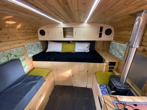 This is both the beds when they are in their compact form. 