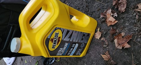 Extra motor oil and generator oil.