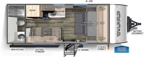 2022 Forest River Cherokee Wolf Pup Pad Towable trailer in South Jordan