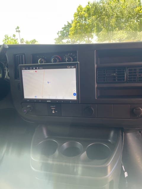 Radio with built in reverse camera