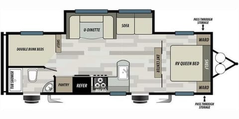 2020 Fully Stocked Forest River Wildwood X-Lite (Woody) Jenison, MI Towable trailer in Georgetown Township