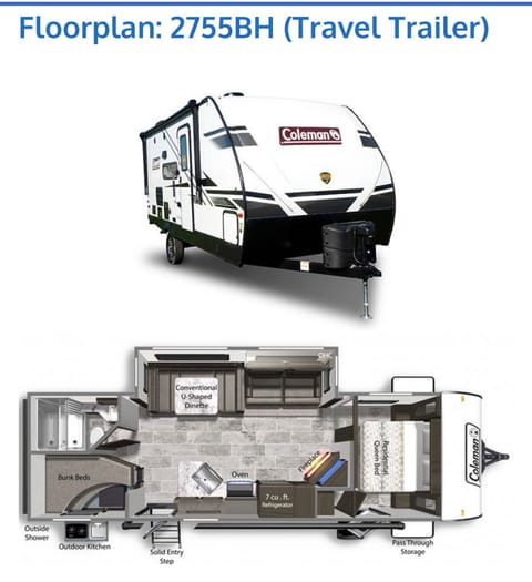 2022 Dutchmen Coleman Light Towable trailer in Eagle River