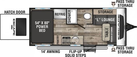 The EscapePad 2022 KZ E18 Hatch Towable trailer in Heber City