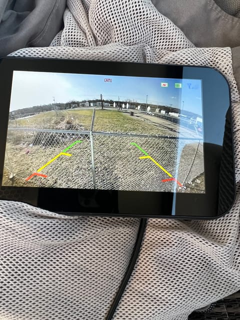 Wireless backup camera monitor.