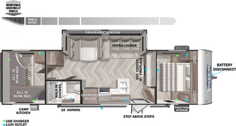 2023 Forest River Salem Cruise Lite FAMILY BUNKHOUSE! Towable trailer in Yucca Valley