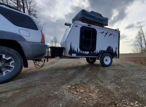 Small enough to be towed by anything with a tow hitch, large enough to be a comfortable and unique camping experience.