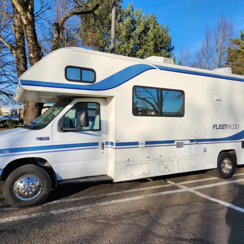 Fleetwood is a beautiful 29' Class C motorhome with all the comforts of home and still small enough to easily drive and park.