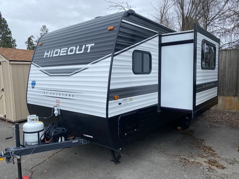 Happy Camper Hideout Towable trailer in Post Falls