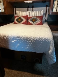 Queen Size bed in bedroom area 