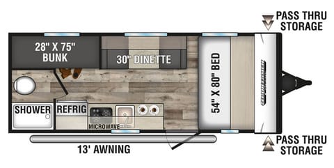 The Bunkhouse - 2022 KZ Sportman BH Towable trailer in Steamboat Springs