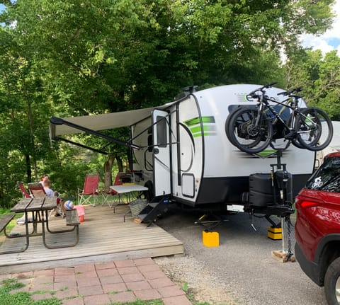 Setup with the awning out. 