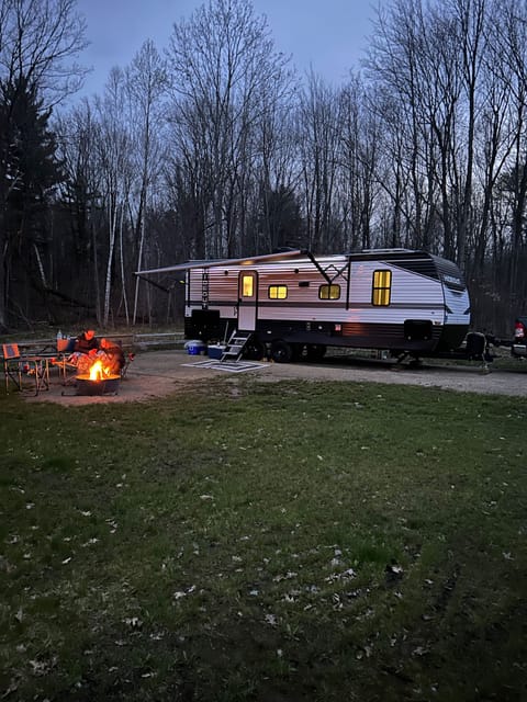 Setup at a campsite.