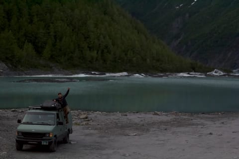 The Green Machine - 1997 Ford Econoline Campervan in Abbott Loop