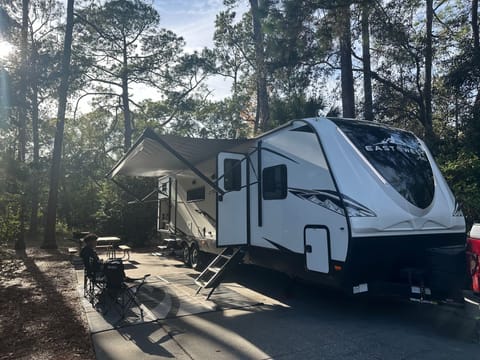 Set up at Disney’s Fort Wilderness Campground 