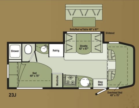 2007 Winnebago View - Pet Friendly - Great Fuel Mileage - Easy to drive! Vehículo funcional in Intercourse