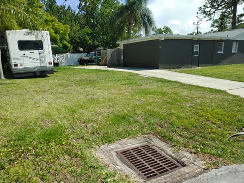 showing parking area it's about 30ft x 60ft