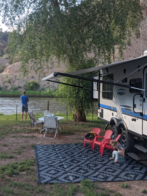 North of Dotsero, CO at a great Hipcamp site on the Colorado River. 