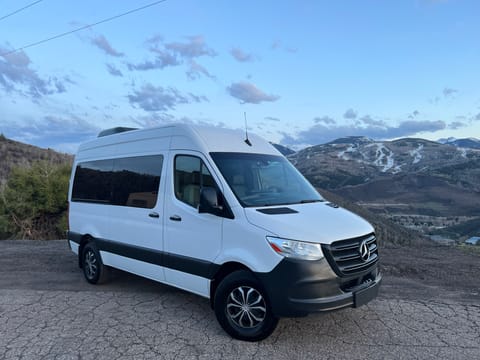 12 passenger Mercedes Sprinter Van Rental Denver Airport, Vail Eagle, Aspen Campervan in Avon