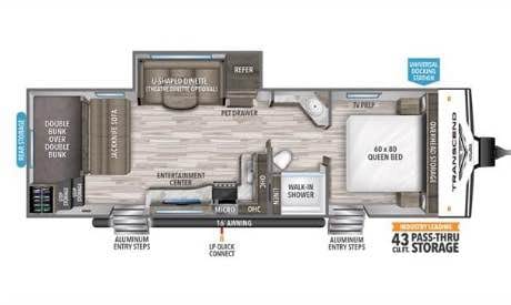 2021 Grand Design Transcend Xplor 265BHS Towable trailer in Bulverde