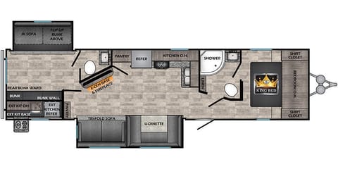 2021 Volante LTE  'Twice is Nice Bunkhouse!' Towable trailer in Ammon