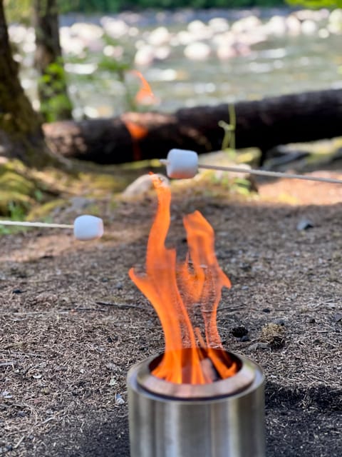 SoloStove MesaXL makes delicious S'mores. Add this at checkout, s'more supplies included. 