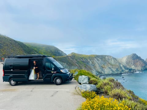 Explore the breathtaking beauty of Big Sur, California, in our meticulously crafted van, designed to immerse you in coastal charm.