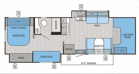 RV floor plan/layout