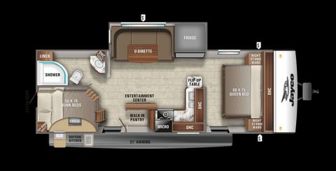 This is the floorplan. Can you picture your family enjoying your trip!