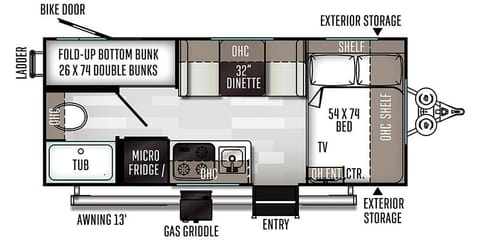 2020 GeoPro - Kitchen, Bunk Beds, Super Clean Towable trailer in Kyle