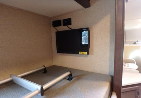 TV's in each bunk that you can watch TV or play your favorite DVD!