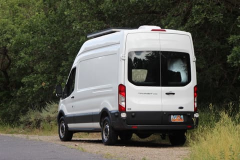 Sharp exterior design with an extended roof, making this unit one of the biggest, most spacious camper vans. 
