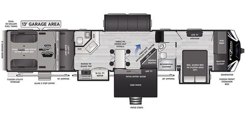 2021 Keystone Fuzion Towable trailer in Pueblo West