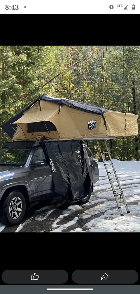 1968 Custom Built camper w/ CVT Pioneer Shasta rooftop tent Camping-car in Lake Stevens