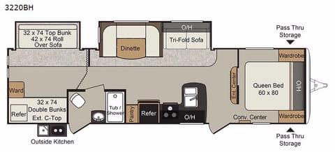 2019 Keystone RV Passport Grand Touring Towable trailer in Cherokee Reservoir