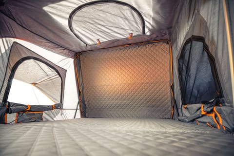 Interior of the Condor XL Roofnest Rooftop tent