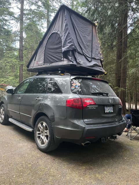 2007 Acura MDX with roof top tent, fully equipped for your road trip Drivable vehicle in North Vancouver