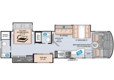 East FL: 2022 Thor Miramar-Master Suite, 2 Full Baths & Bunk Bed Drivable vehicle in Ormond Beach