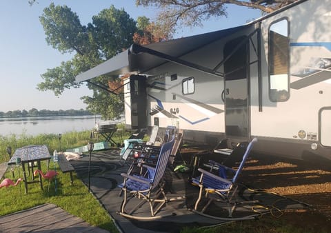 Nautical Family Fun 2023 Forest River Cherokee Alpha Wolf w/Outdoor Kitchen Towable trailer in Wichita