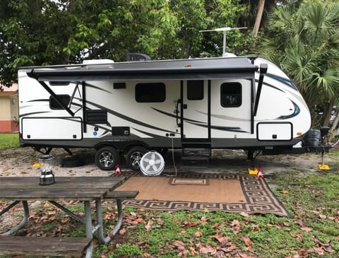 Front entrance with tarp