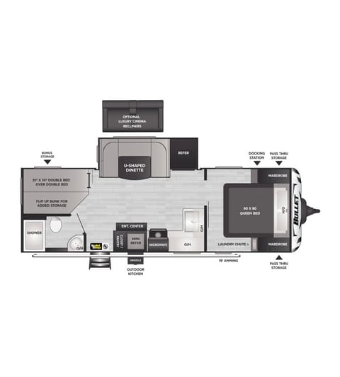 2023 Keystone RV Bullet Bunkhouse (DELIVERY ONLY) Towable trailer in San Pedro