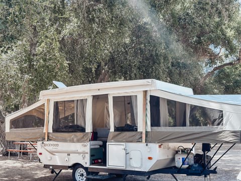 “Nora the Adventure Nomad” your new bestie the 2008 Forest River Rockwo Towable trailer in Murrieta