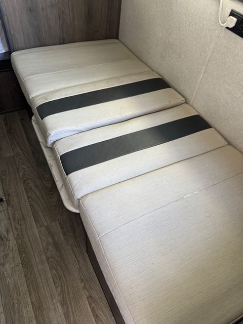 Convertible sleeping bunk for 3rd guest