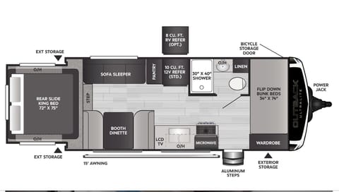 2016 Keystone RV Outback Ultra-Lite Towable trailer in Napa Valley