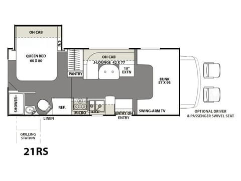 Floorplan of RV.